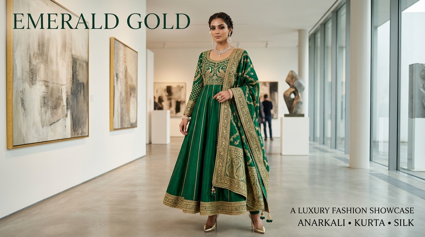 Emerald Gold — a luxury fashion showcase